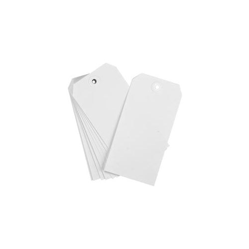 WHITE TAGS #8 Pack of 15 21318