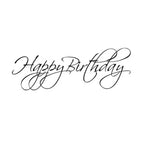 Simon Says Stamp! Penny Black Rubber Stamp FLOURISH BIRTHDAY 4071F