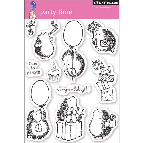Simon Says Stamp! Penny Black Clear Stamps PARTY TIME 30 049