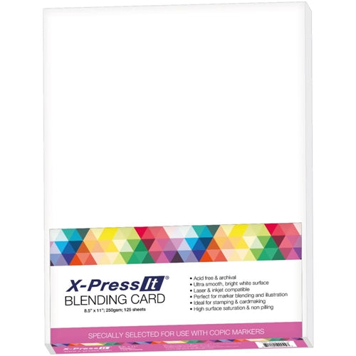 X-Press It BLENDING CARD Paper Pack of 10 XPBC250LTR – Simon Says Stamp