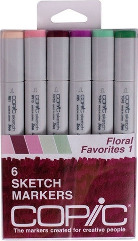 Simon Says Stamp! Copic Sketch FLORAL FAVORITES 1 Markers Kit