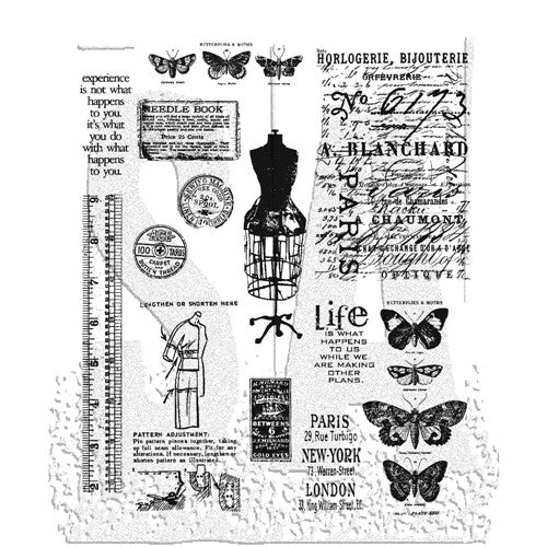 Simon Says Stamp! Tim Holtz Cling Rubber Stamps ATTIC TREASURES CMS123