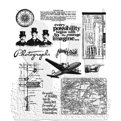 Simon Says Stamp! Tim Holtz Cling Rubber Stamps WAREHOUSE DISTRICT CMS124