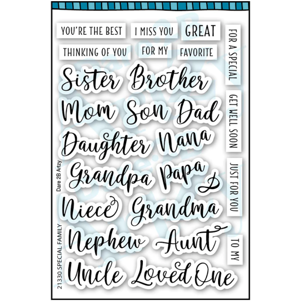 Dare 2B Artzy Special Family Clear Stamp Set 21330