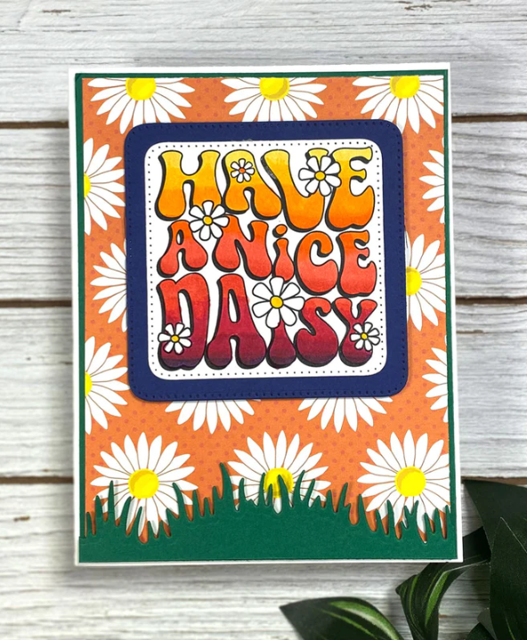 Dare 2B Artzy Have A Nice Daisy Clear Stamp Set 23374 - Have A Nice Daisy
