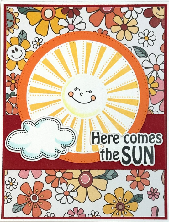 Dare 2B Artzy Here Comes The Sun Clear Stamp Set 23377 - Here Comes the Sun