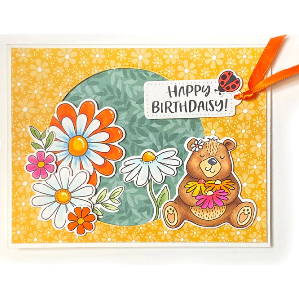 Dare 2B Artzy Oopsie Daisy Clear Stamp Set 23379 - Happy Birthday
