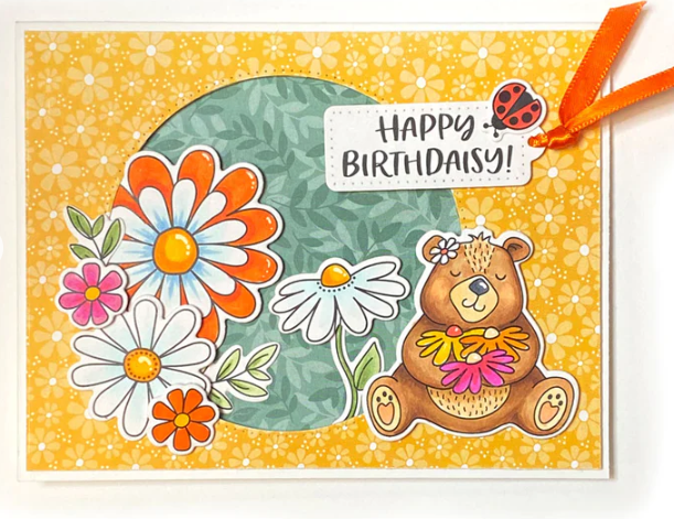 Dare 2B Artzy Oopsie Daisy Clear Stamp Set 23379 - Happy Birthday