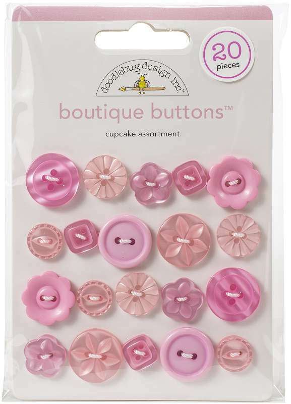 Buttons Galore 1/4 Pink, Red & White Sweetheart Tiny Buttons - Sunny  Studio Stamps
