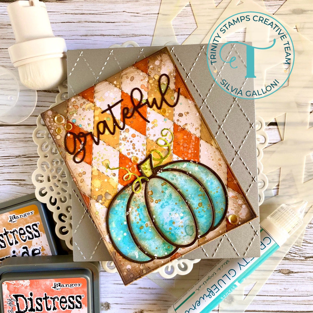 Trinity Stamps RIPE PUMPKIN Hot Foil And Cut Die Set tmd-159 Fall Vibes Card | color-code:ALT02