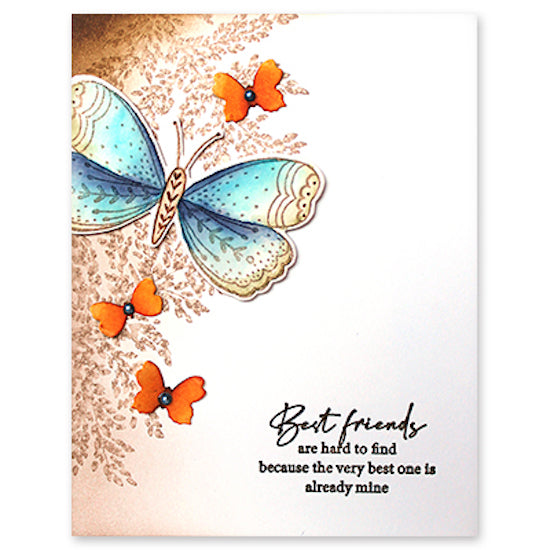 Penny Black Clear Stamps Doubles Our Joy 30-954 butterfly