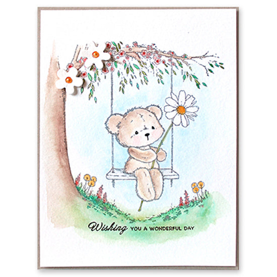 Penny Black Clear Stamps Blissful Bears 30-958 blooms