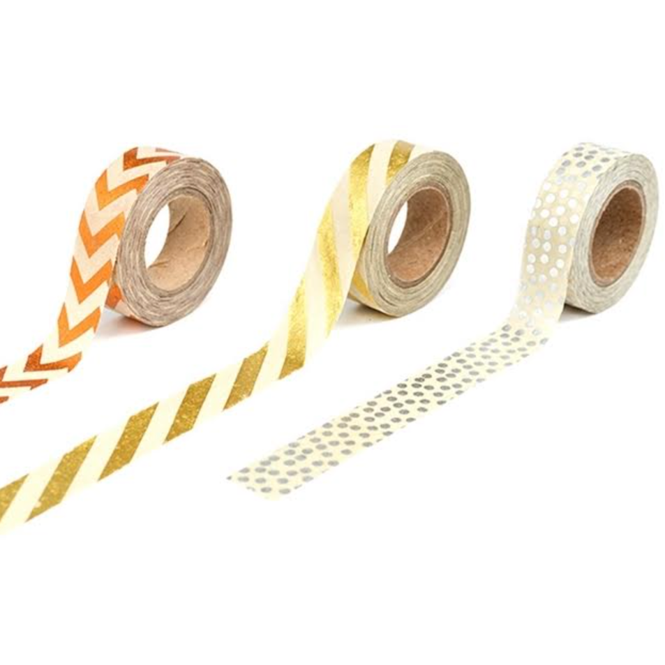 American Crafts DIY Shop Metallic Tape 3 pack 349199 Designs