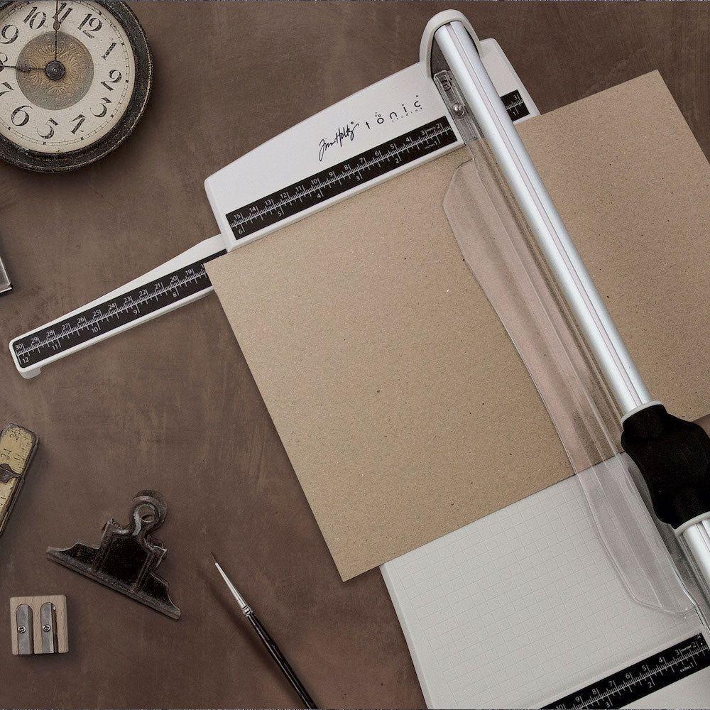 Tim Holtz Tonic Rotary Media Trimmer 3960e desktop cardstock