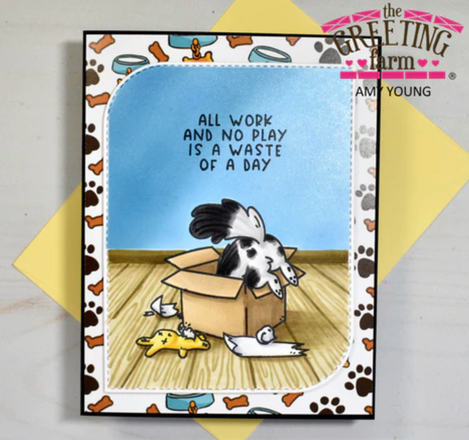 The Greeting Farm All Work and No Play Clear Stamps tgf658 Waste of Day | color-code:ALT01