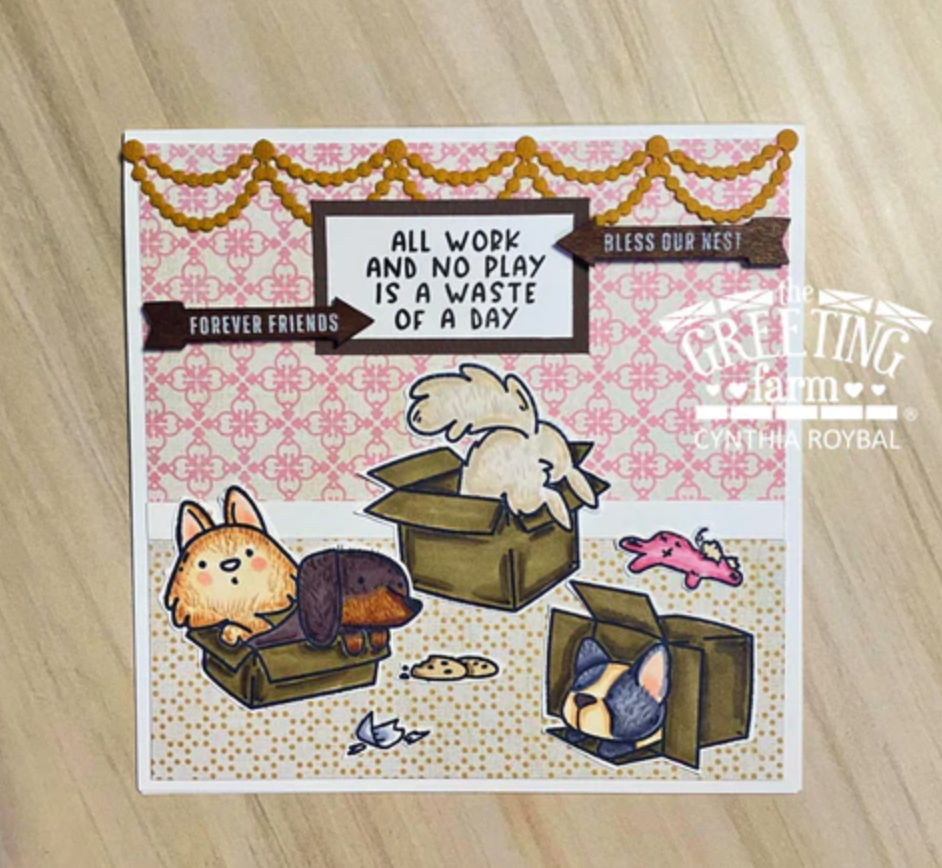 The Greeting Farm All Work and No Play Clear Stamps tgf658 Furever Friends | color-code:ALT02