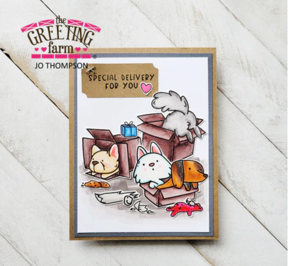 The Greeting Farm All Work and No Play Clear Stamps tgf658 Special Delivery | color-code:ALT04