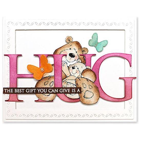 Penny Black Immense Hug Thin Metal Creative Die 51-767 bears