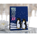 Simon Says Stamp LAYERED CHEERY PENGUIN Wafer Dies s828 Holiday Sparkle My Joy Card | color-code:ALT01