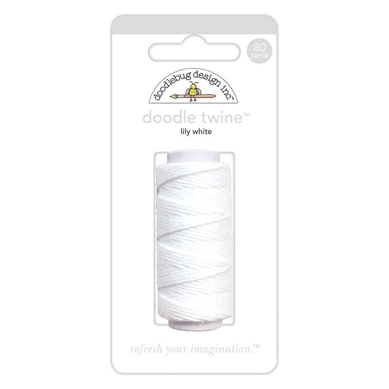 Doodlebug Lily White Doodle Twine 5302