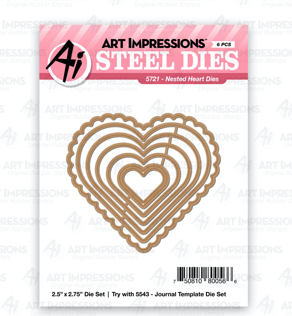 Art Impressions Nested Heart Dies 5721