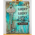 Tim Holtz Idea-ology WORD KEYS Charm Hardware Altered Art TH92680 Lucky | color-code:ALT02