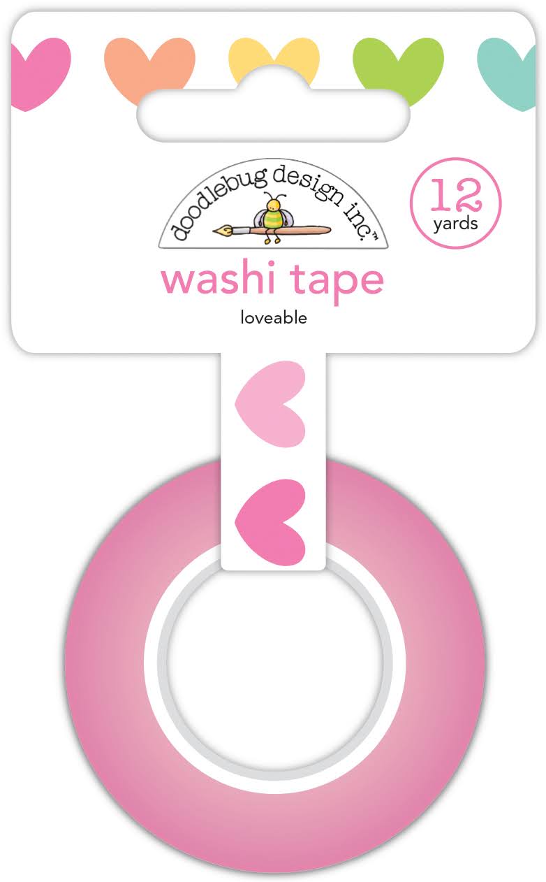 Doodlebug Lovable Washi Tape 7597
