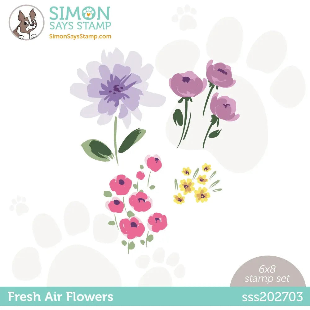 Simon Says Clear Stamps Fresh Air Flowers sss202703