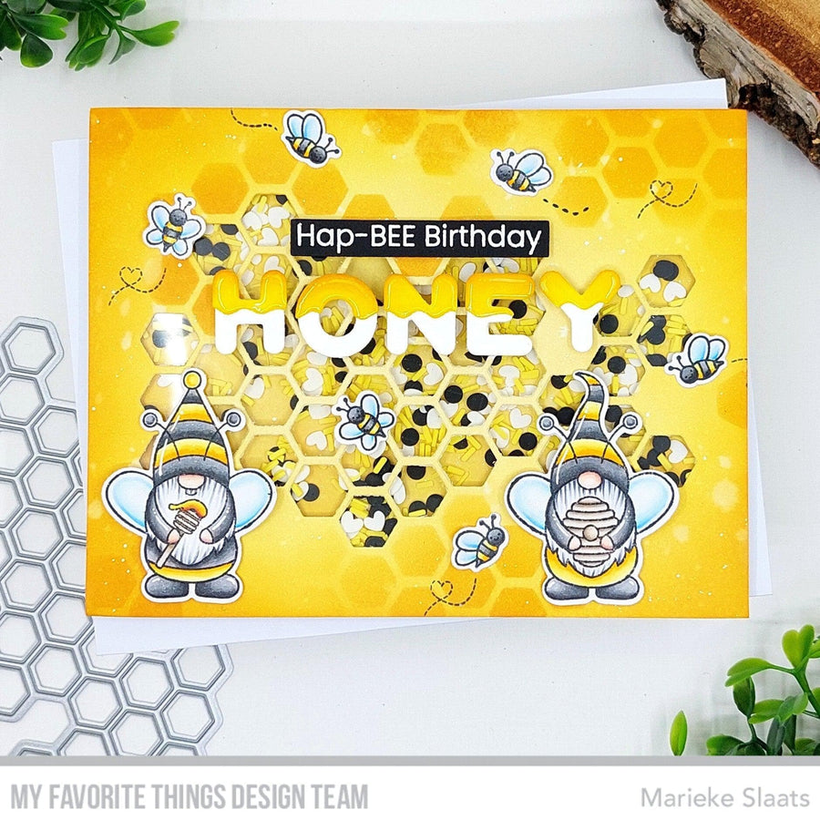 My Favorite Things Peek-A-Boo Honeycomb Die Die-Namics mft2515 Birthday Honey | color-code:alt2