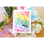 Simon Says Stamp Stencil Bold Geometrics ssst221673 Geometric Hello Card | color-code:ALT12