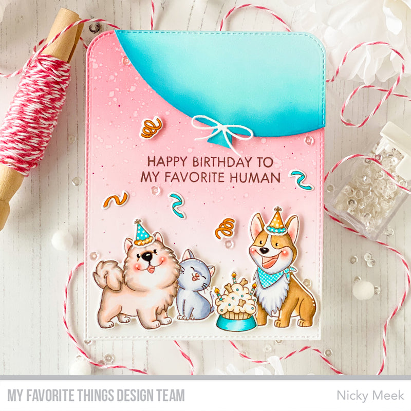 My Favorite Things Presents and Pupcakes Clear Stamps yuzu016 Happy Birthday to My Favorite Human | color-code:ALT01