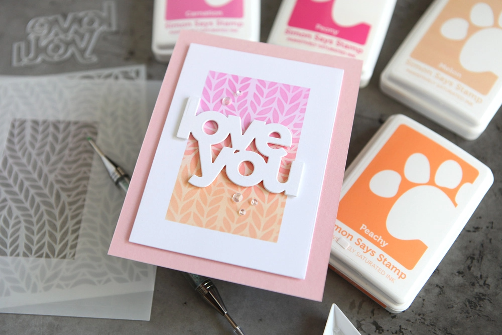 Simon Says Stamp Stencil Chunky Knit ssst221672 Chunky Knit Love You Card | color-code:ALT17