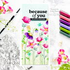Simon Says Stamp EMBOSSING POWDER CLEAR Fine Detail ClearEP1 Because Of You Card | color-code:ALT01