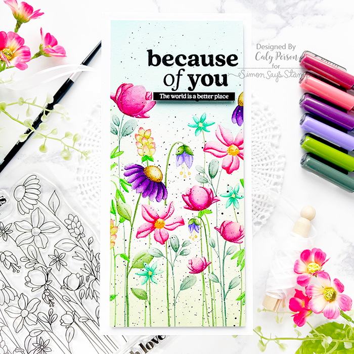 Simon Says Stamp EMBOSSING POWDER CLEAR Fine Detail ClearEP1 Because Of You Card | color-code:ALT01