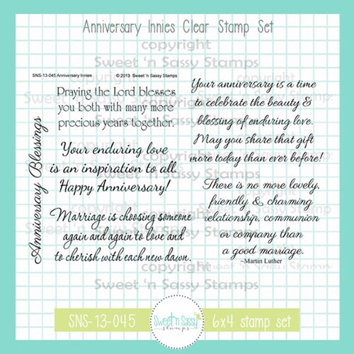 Creative Worship Anniversary Innies Clear Stamp Set sns-13-045