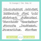 Creative Worship Be Encouraged 2 Clear Stamp Set sns-16-001
