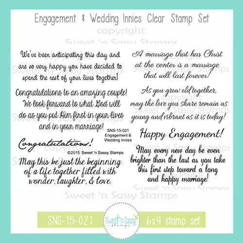 Creative Worship Engagement And Wedding Innies Clear Stamp Set sns-15-021