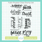 Creative Worship Faith Phrases Clear Stamp Set sns-21-004