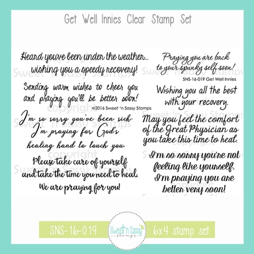Creative Worship Get Well Innies Clear Stamp Set sns-16-019