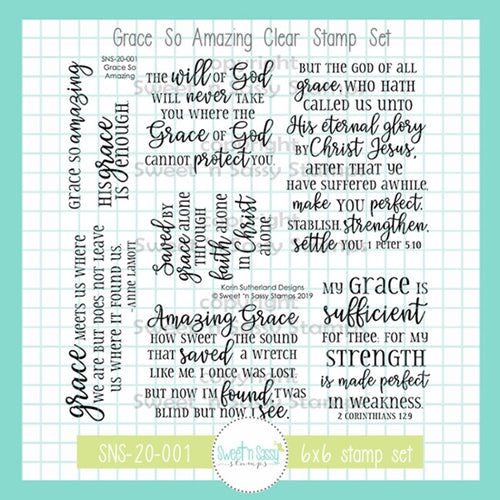 Creative Worship Grace So Amazing Clear Stamp Set sns-20-001