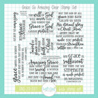 Creative Worship Grace So Amazing Clear Stamp Set sns-20-001