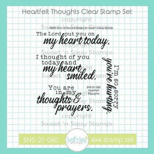 Creative Worship Heartfelt Thoughts Clear Stamp Set sns-21-060