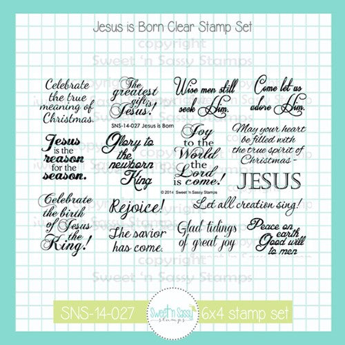 Creative Worship Jesus Is Born Clear Stamp Set sns-14-027