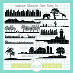 Creative Worship Landscape Silhouettes Clear Stamp Set sns-13-005