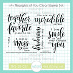 Creative Worship My Thoughts Of You Clear Stamps sns-20-057