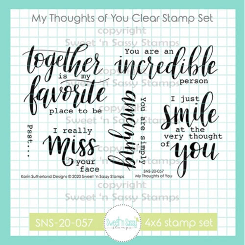 Creative Worship My Thoughts Of You Clear Stamps sns-20-057