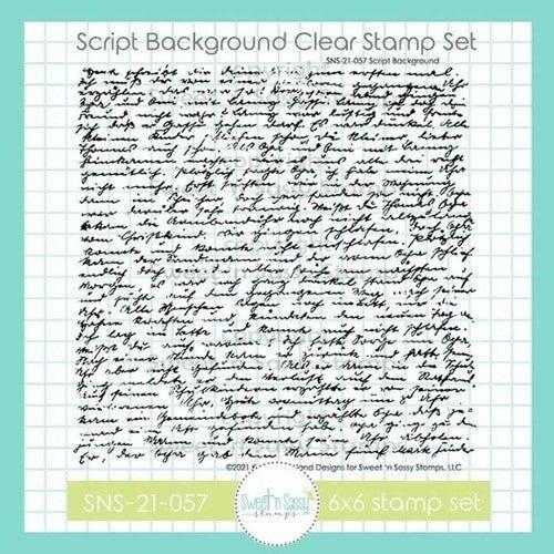 Creative Worship Script Background Clear Stamp sns-21-057