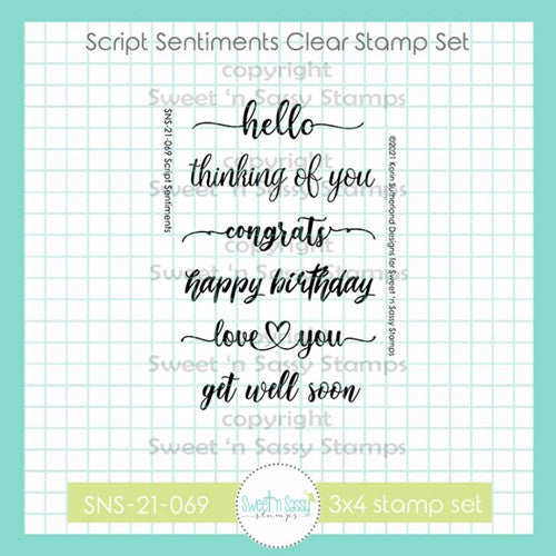 Creative Worship Script Sentiments Clear Stamp Set sns-21-069