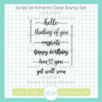 Creative Worship Script Sentiments Clear Stamp Set sns-21-069