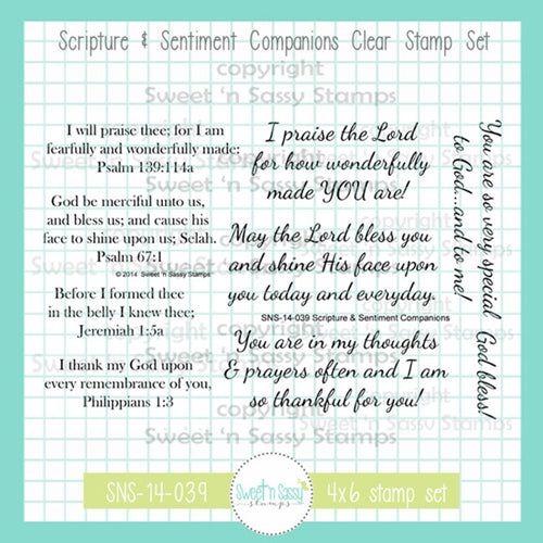 Creative Worship Scripture And Sentiment Companions Clear Stamp Set sns-14-039